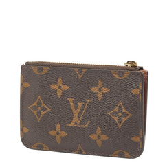 ルイ ヴィトン モノグラム ポルトカルト ロミー カードケース コインケース M81880 ブラウン PVC レザー レディース LOUIS VUITTON 【中古】