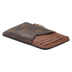 ルイ ヴィトン モノグラム ポルトカルト ロミー カードケース コインケース M81880 ブラウン PVC レザー レディース LOUIS VUITTON 【中古】
