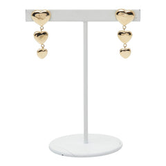 K18YG イエローゴールド ハートモチーフ ピアス レディース 【中古】