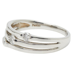 Pt900 プラチナ ダイヤ0.30ct リング 指輪 レディース 14号 【中古】