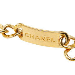 シャネル ロゴプレート チェーンベルト ゴールド メッキ レディース CHANEL 【中古】
