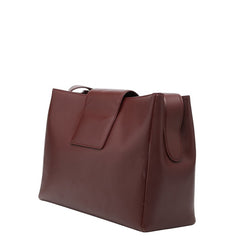 カルティエ マストライン ターンロック 斜め掛け ショルダーバッグ ワインレッド ボルドー系 レザー レディース CARTIER 【中古】