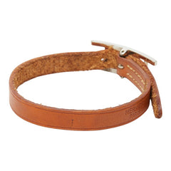エルメス アピ1 ブレスレット ブラウン シルバー金具 レザー レディース HERMES 【中古】