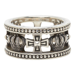 ジャスティンデイビス MEDIEVAL WEDDING BAND リング リング 指輪 SRJ175 2 7 SV925 シルバー メンズ Justin Davis 【中古】