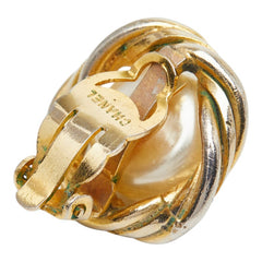 シャネル ヴィンテージ パール イヤリング ゴールド メッキ レディース CHANEL 【中古】
