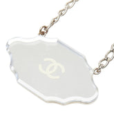 シャネル ミラー プレート ココマーク ネックレス シルバー メタル レディース CHANEL 【中古】
