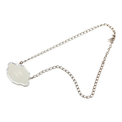シャネル ミラー プレート ココマーク ネックレス シルバー メタル レディース CHANEL 【中古】