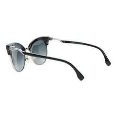フェンディ ロゴ ブロータイプ キャットアイ サングラス FF 0229/S ブラック プラスチック メタル レディース FENDI 【中古】