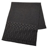 フェンディ ズッカ マフラー グレー レディース FENDI 【中古】
