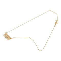 ジバンシー Gロゴ ネックレス ゴールド メッキ ラインストーン レディース Givenchy 【中古】