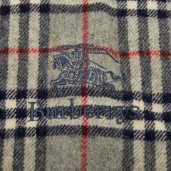 バーバリー ノバチェック マフラー グレー マルチカラー ウール レディース BURBERRY 【中古】