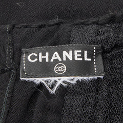 シャネル ココマーク メッシュ トップス ノースリーブ ブラック ラインストーン レディース CHANEL 【中古】