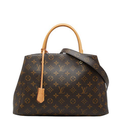 ルイ ヴィトン モノグラム モンテーニュMM ハンドバッグ ショルダーバッグ 2WAY M41056 ブラウン PVC レザー レディース LOUIS VUITTON 【中古】