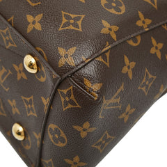 ルイ ヴィトン モノグラム モンテーニュMM ハンドバッグ ショルダーバッグ 2WAY M41056 ブラウン PVC レザー レディース LOUIS VUITTON 【中古】
