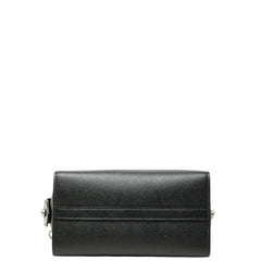 プラダ モノクローム ミニ ショルダーバッグ ハンドバッグ 2WAY 1BA269 ブラック サフィアーノレザー レディース PRADA 【中古】