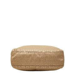 フェンディ ズッキーノ ハンドバッグ トートバッグ ベージュ ナイロン レザー レディース FENDI 【中古】