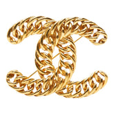 シャネル ココマーク ブローチ ゴールド メッキ レディース CHANEL 【中古】