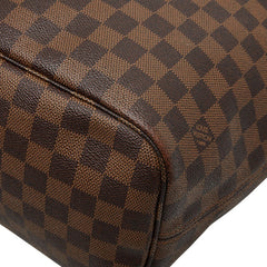 ルイ ヴィトン ダミエ ネヴァーフルMM トートバッグ ショルダーバッグ N51105 ブラウン PVC レザー レディース LOUIS VUITTON 【中古】