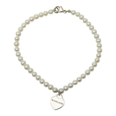 ティファニー リターン トゥ ティファニー ハートタグ ブレスレット SV925 シルバー パール レディース TIFFANY&Co. 【中古】