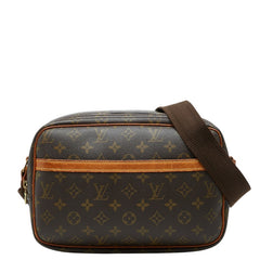 ルイ ヴィトン モノグラム リポーターPM 斜め掛け ショルダーバッグ M45254 ブラウン PVC レザー レディース LOUIS VUITTON 【中古】