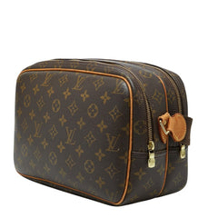 ルイ ヴィトン モノグラム リポーターPM 斜め掛け ショルダーバッグ M45254 ブラウン PVC レザー レディース LOUIS VUITTON 【中古】