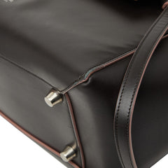 セリーヌ ベルトバッグ ハンドバッグ ショルダーバッグ 2WAY ダークブラウン ピンク レザー レディース CELINE 【中古】