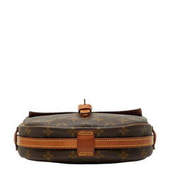 ルイ ヴィトン モノグラム ジュヌフィーユPM 斜め掛け ショルダーバッグ M51227 ブラウン PVC レザー レディース LOUIS VUITTON 【中古】