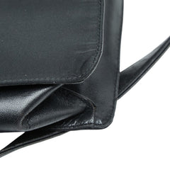 プラダ ワンショルダーバッグ ブラック レザー テスートナイロン レディース PRADA 【中古】