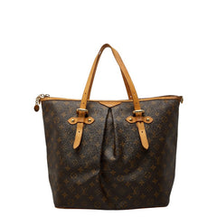 ルイ ヴィトン モノグラム パレルモGM ハンドバッグ トートバッグ M40146 ブラウン PVC レザー レディース LOUIS VUITTON 【中古】