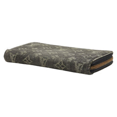 ルイ ヴィトン モノグラムデニム ジッピーウォレット 長財布 M95614 ノワール ブラック デニム メンズ LOUIS VUITTON 【中古】