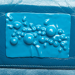 ボッテガヴェネタ イントレチャート 斜め掛け ショルダーバッグ ブルー レザー レディース BOTTEGAVENETA 【中古】