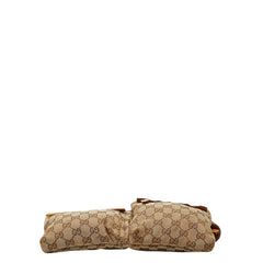 グッチ GGキャンバス ウエストバッグ 28566 ブラウン イエロー キャンバス レザー レディース GUCCI 【中古】