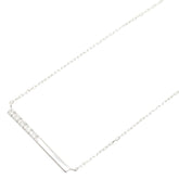サマンサティアラ K18WG ホワイトゴールド ダイヤ0.05ct ペンダント ネックレス レディース Samantha Tiara 【中古】