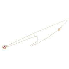 K18PG ピンクゴールド ルビー0.30ct ペンダント ネックレス レディース 【中古】