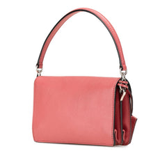 プラダ ミニ ハンドバッグ ショルダーバッグ 2WAY ピンク サフィアーノレザー レディース PRADA 【中古】