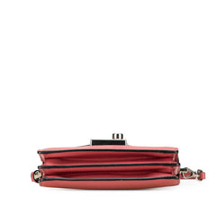 プラダ ミニ ハンドバッグ ショルダーバッグ 2WAY ピンク サフィアーノレザー レディース PRADA 【中古】
