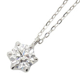 Pt950 プラチナ ダイヤ0.505ct ペンダント ネックレス レディース 【中古】