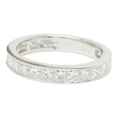 K18WG ホワイトゴールド ダイヤ1.76ct エタニティリング リング 指輪 レディース 9号 【中古】