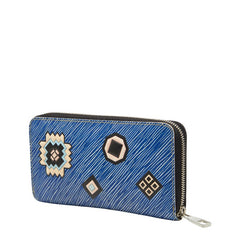 ルイ ヴィトン エピ ジッピーウォレット サマー スターダスト 長財布 M61494 ブルー レザー レディース LOUIS VUITTON 【中古】
