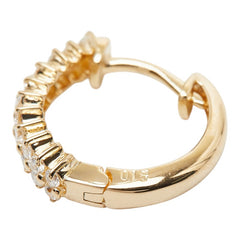 K18YG イエローゴールド ダイヤ0.30ct リングピアス ピアス レディース 【中古】