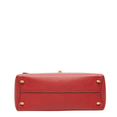 セリーヌ ハンドバッグ ショルダーバッグ 2WAY トップハンドル レッド レザー レディース CELINE 中古
