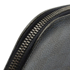 ルイ ヴィトン ダミエ コバルト オーガナイザー アトール ラウンドファスナー 長財布 N63222 ネイビー PVC レザー メンズ LOUIS VUITTON 【中古】