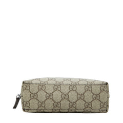 グッチ GGスプリーム GGロゴ ポーチ 141810 ベージュ PVC レディース GUCCI 【中古】