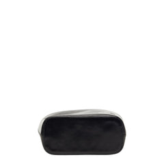 セリーヌ ロゴ ショルダーバッグ ブラック レザー レディース CELINE 【中古】