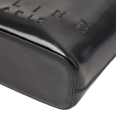 セリーヌ ロゴ ショルダーバッグ ブラック レザー レディース CELINE 【中古】