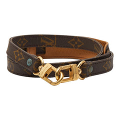 ルイ ヴィトン モノグラム ショルダーストラップ ブラウン PVC レザー レディース LOUIS VUITTON 【中古】