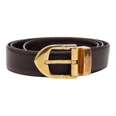 ルイ ヴィトン サンチュール クラシック ベルト ベルト サイズ:110/44 アカジュー ブラウン レザー メンズ LOUIS VUITTON 【中古】