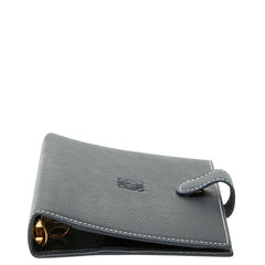 ロエベ アナグラム - アジェンダ 手帳カバー システム手帳 ネイビー レザー レディース LOEWE 【中古】