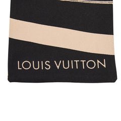 ルイ ヴィトン バンドー モノグラム スカーフ M74038 ブラック ベージュ シルク レディース LOUIS VUITTON 【中古】