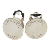 シャネル ロゴ イヤリング シルバー メタル レディース CHANEL 【中古】
